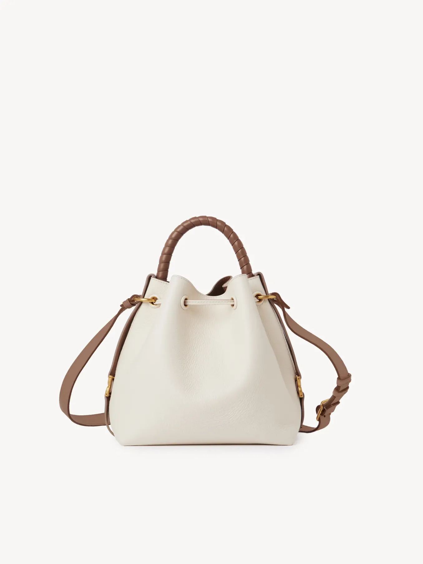 Sacs À Bandoulière-Chloé Sac Seau Marcie Misty Ivory