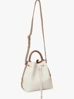 Sacs À Bandoulière-Chloé Sac Seau Marcie Misty Ivory