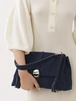 Denim-Chloé Sac Souple Porte Épaule Penelope Denim