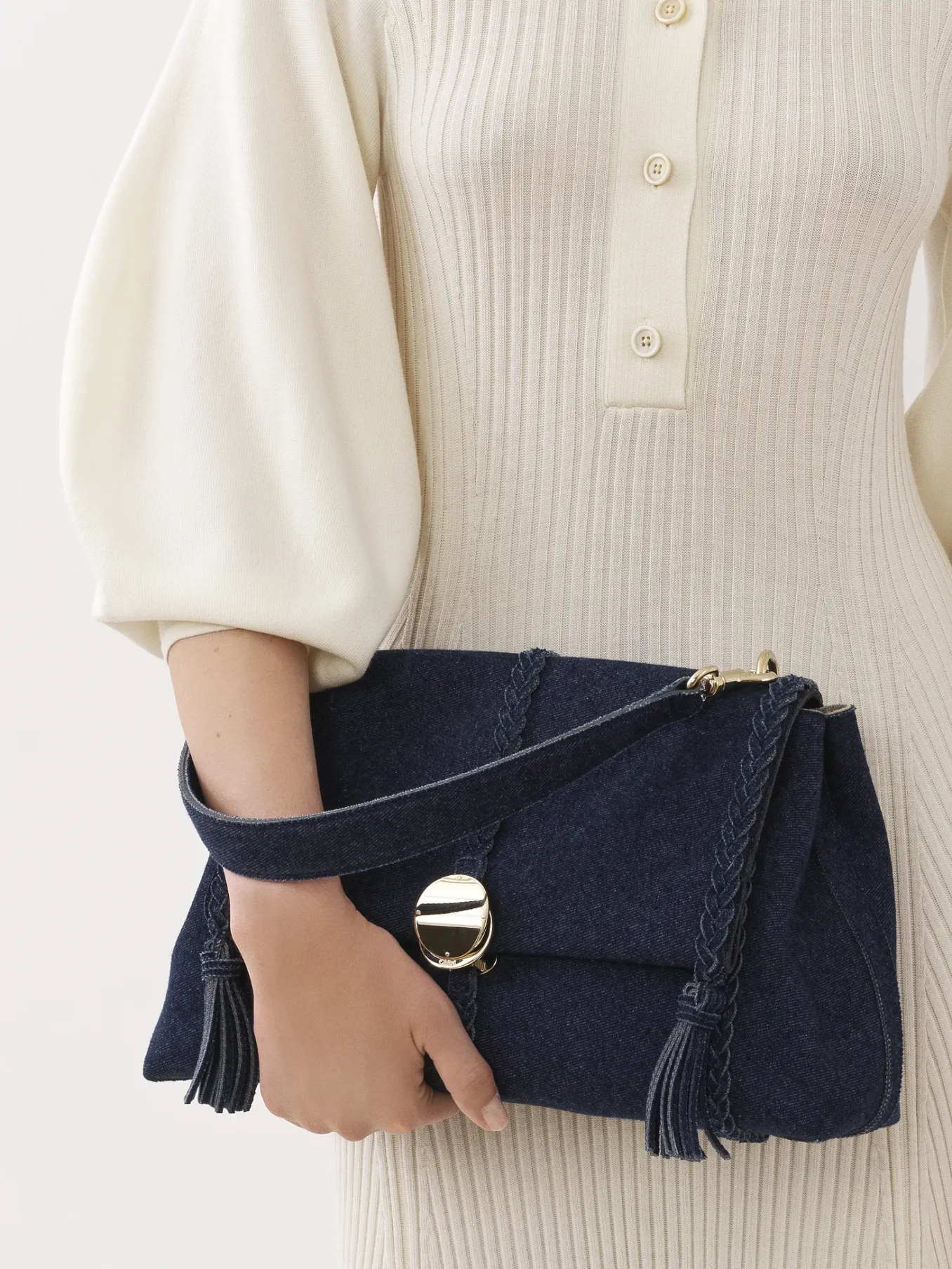 Denim-Chloé Sac Souple Porte Épaule Penelope Denim