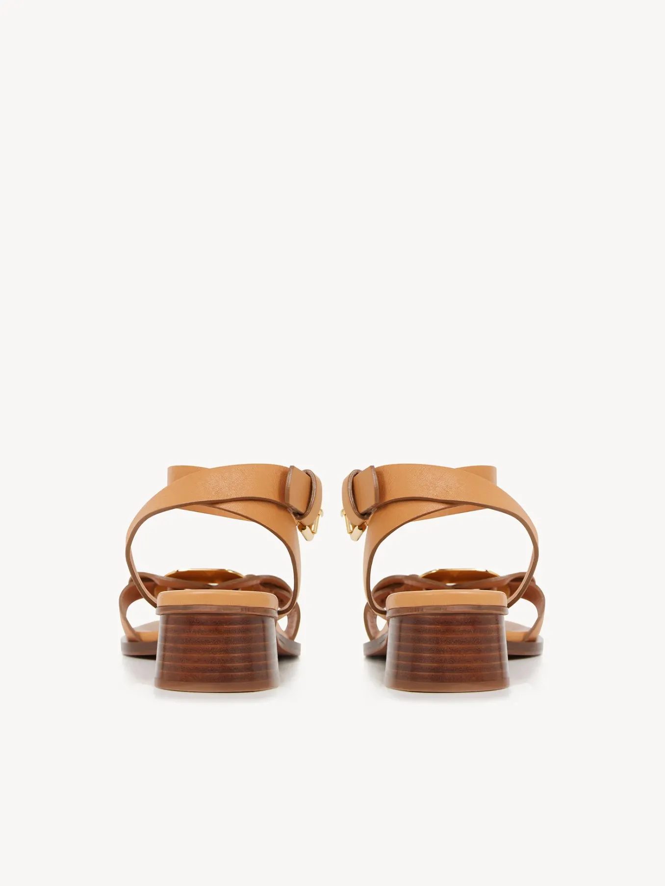 Sandales Et Espadrilles-Chloé Sandales A Talon Chany Cuoio