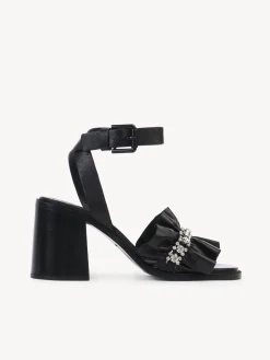 Sandales Et Espadrilles-Chloé Sandales A Talon Mollie Noir