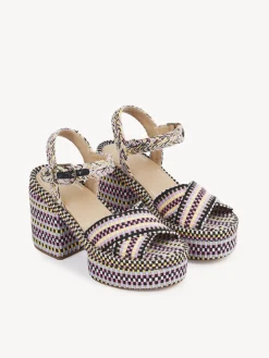 Sandales Et Espadrilles-Chloé Sandales A Talon Odina Powder Blue