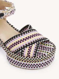 Sandales Et Espadrilles-Chloé Sandales A Talon Odina Powder Blue