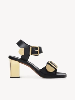 Sandales Et Espadrilles-Chloé Sandales A Talon Rebecca Noir