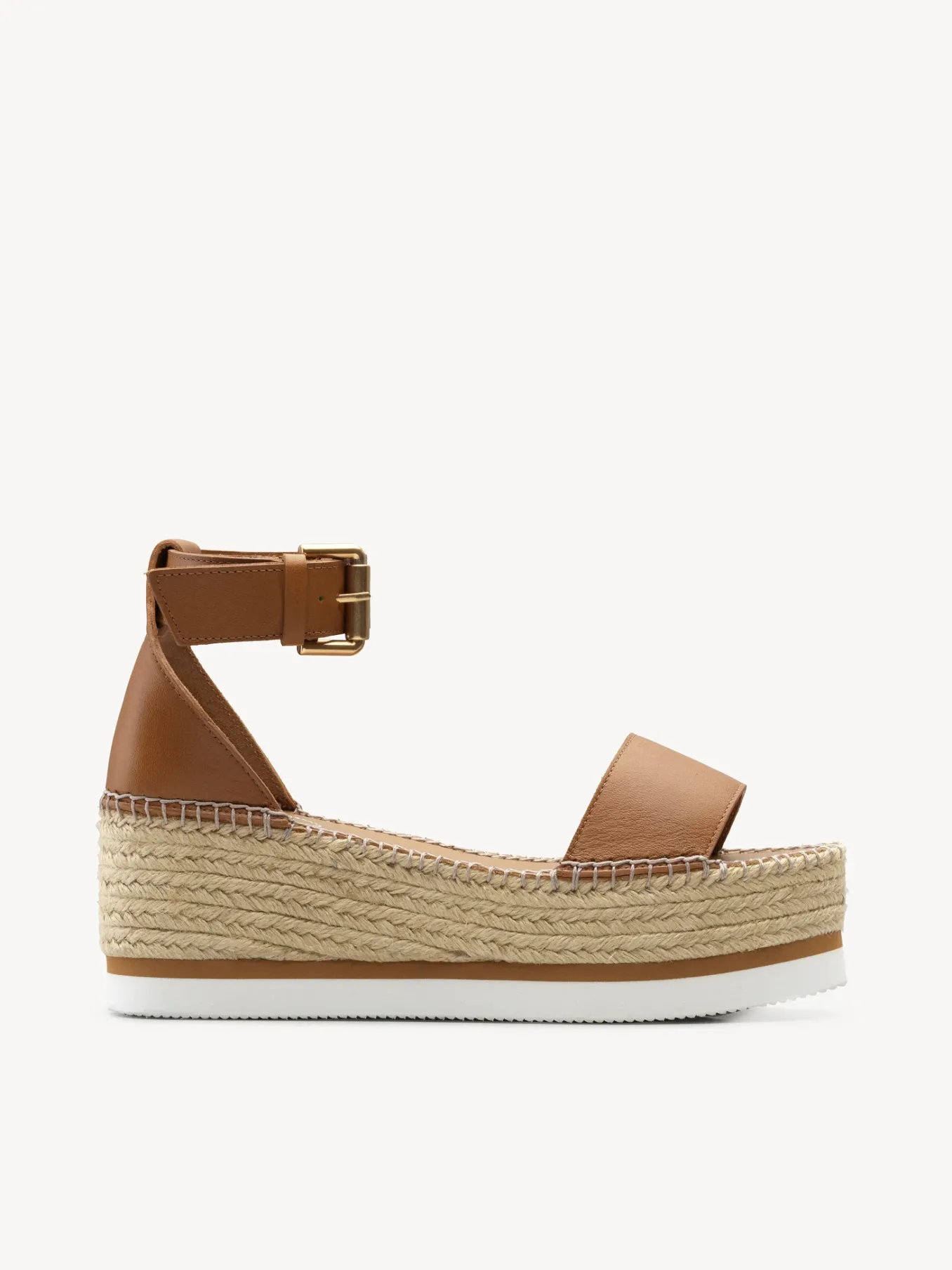 Sandales Et Espadrilles-Chloé Sandales Compensees Glyn Cuoio