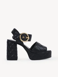 Sandales Et Espadrilles-Chloé Sandales Hautes Jodie Noir