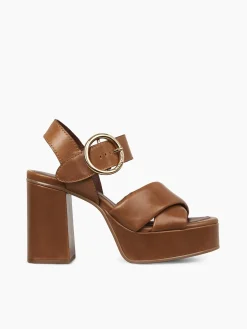 Sandales Et Espadrilles-Chloé Sandales Hautes Lyna Cuoio