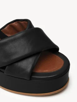Sandales Et Espadrilles-Chloé Sandales Hautes Lyna Noir