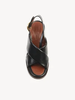 Sandales Et Espadrilles-Chloé Sandales Hautes Lyna Noir