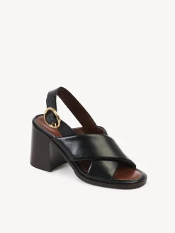 Sandales Et Espadrilles-Chloé Sandales Hautes Lyna Noir