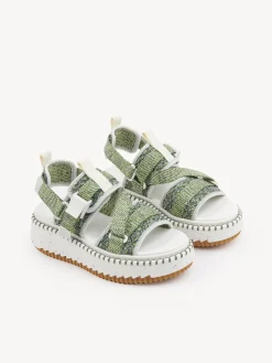 Sandales Et Espadrilles-Chloé Sandales Lilli Forest Green