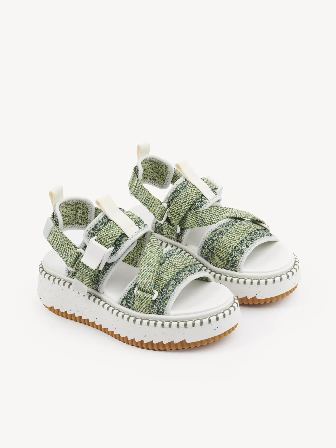 Sandales Et Espadrilles-Chloé Sandales Lilli Forest Green