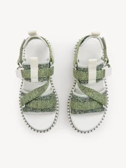 Sandales Et Espadrilles-Chloé Sandales Lilli Forest Green