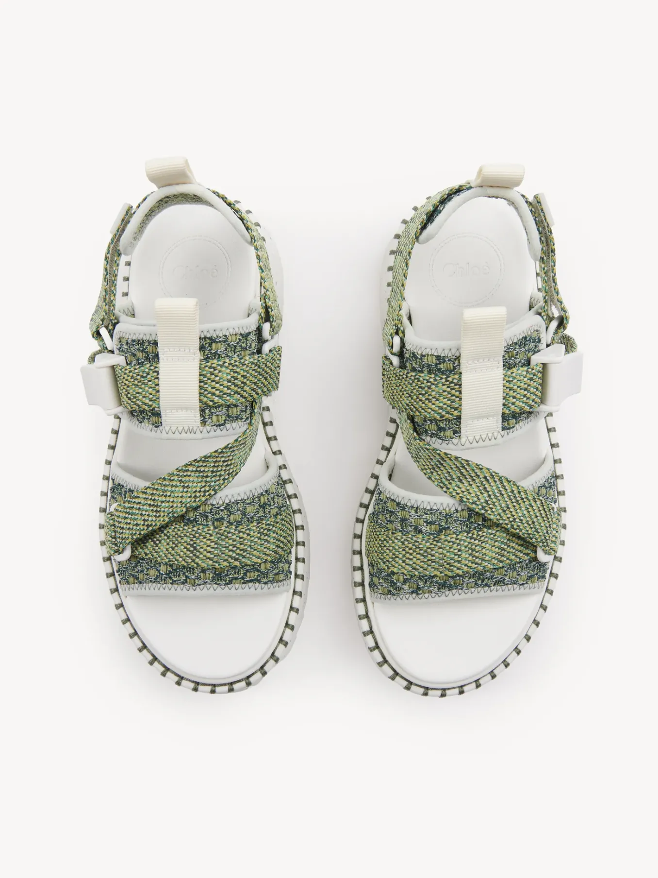 Sandales Et Espadrilles-Chloé Sandales Lilli Forest Green