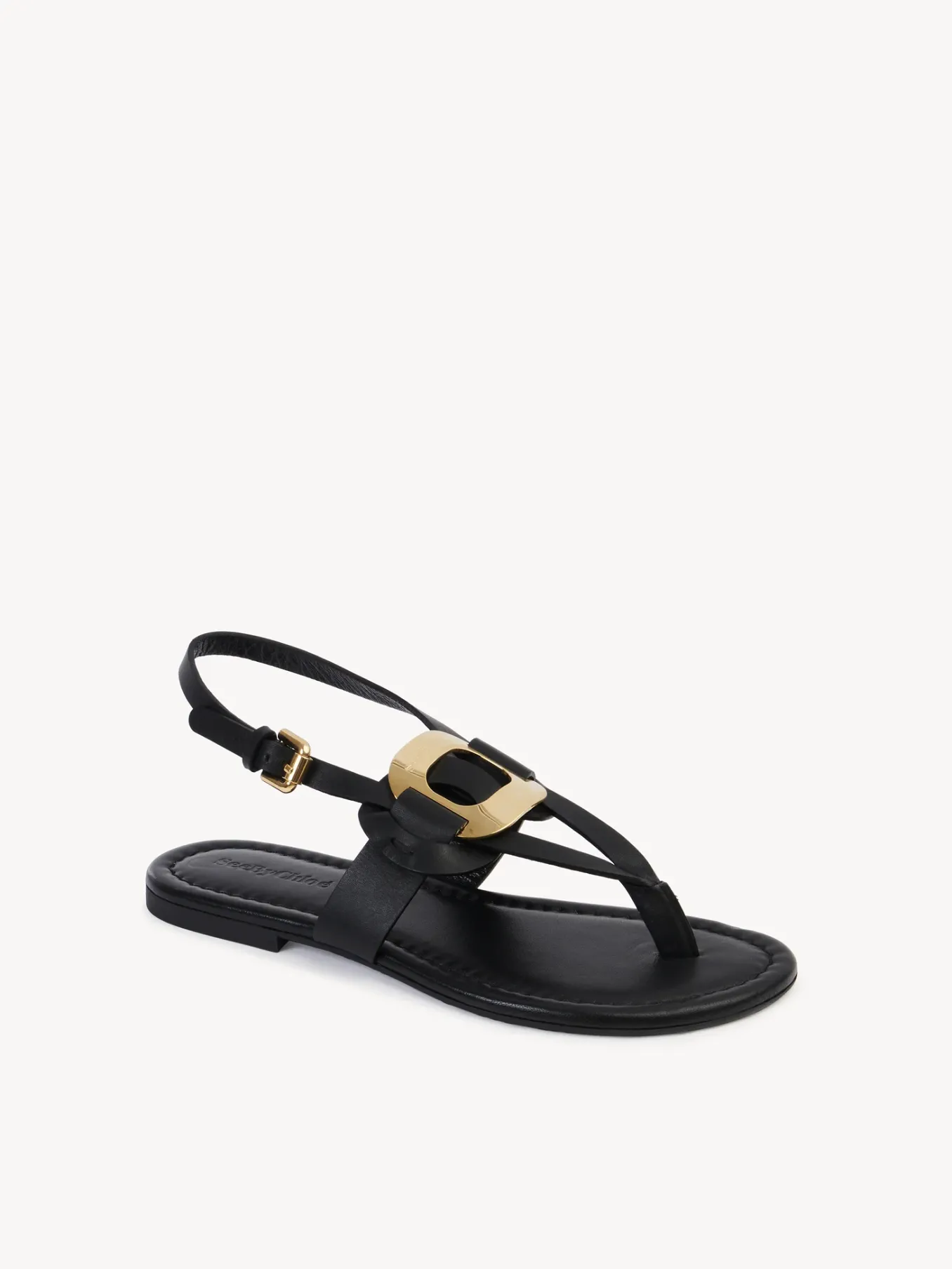 Sandales Et Espadrilles-Chloé Sandales Plates Chany Noir