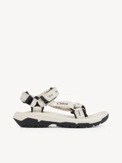 Sandales Et Espadrilles-Chloé Sandales Plates Chloe X Teva Hurricane Xlt2 Natural White