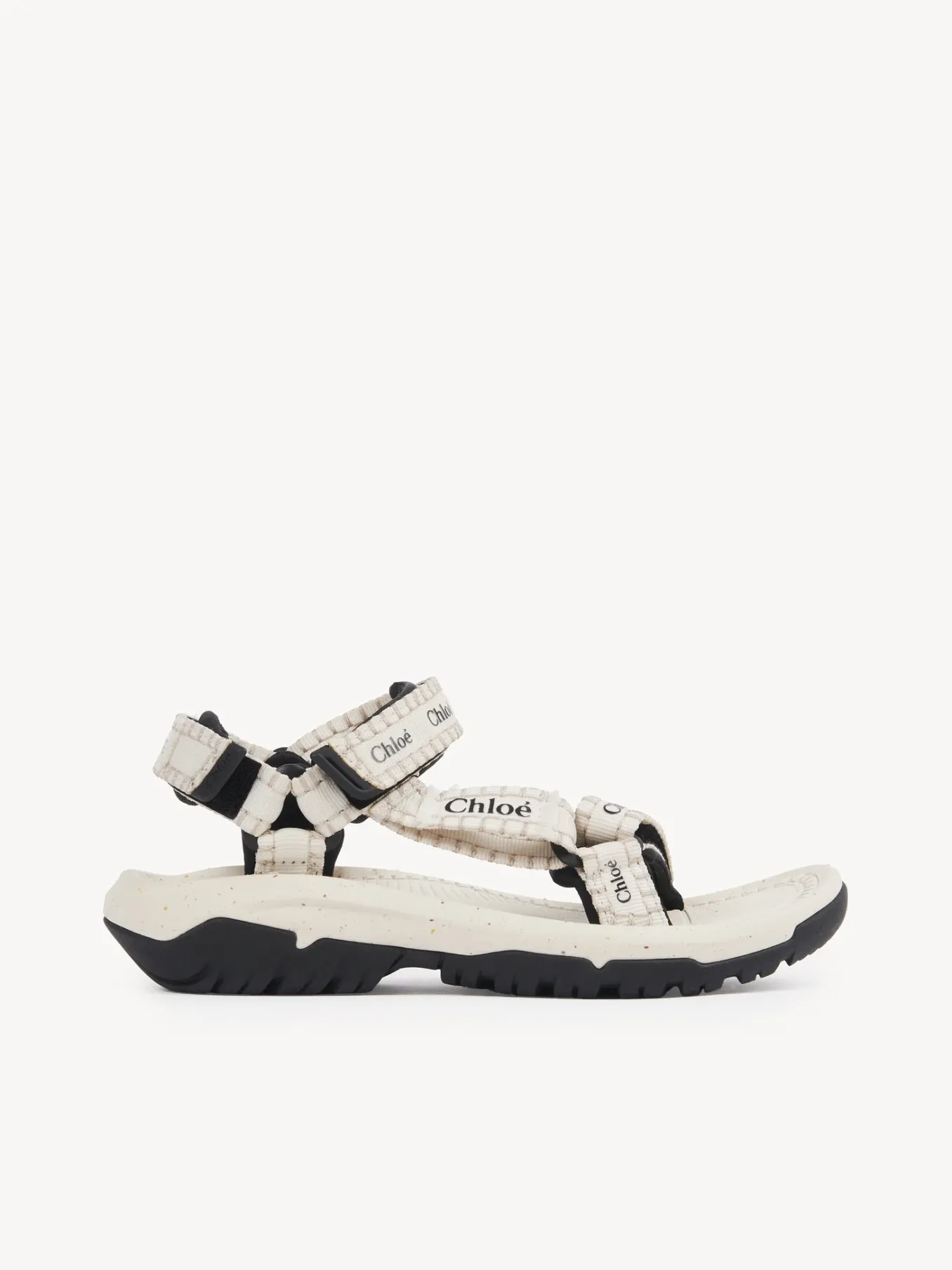 Sandales Et Espadrilles-Chloé Sandales Plates Chloe X Teva Hurricane Xlt2 Natural White