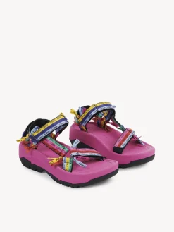 Sandales Et Espadrilles-Chloé Sandales Plates Chloe X Teva Hurricane Xlt2 Ampsole Multicolor Pink 1