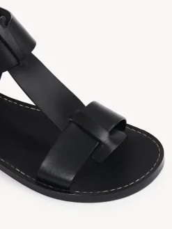 Sandales Et Espadrilles-Chloé Sandales Plates Rebecca Noir