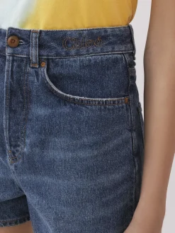 Denim-Chloé Short Classique « Dukuno » Faded Denim