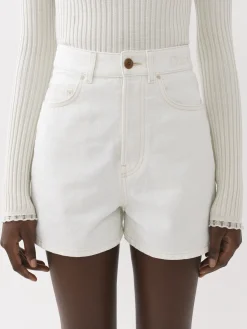 Denim-Chloé Short Classique « Dukuno » Blanc