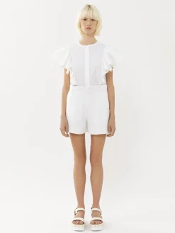 Tailleurs-Chloé Short De Costume Blanc