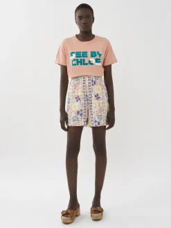Vêtements-Chloé Short Style Boxe Multicolor White 1