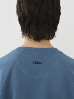 Tops Et Blouses-Chloé Sweat Col Rond Pure Blue