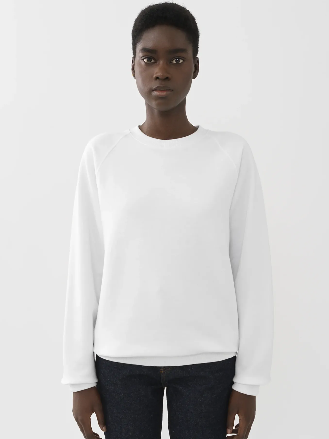 Tops Et Blouses-Chloé Sweat Col Rond Blanc