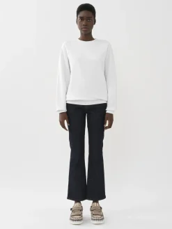 Tops Et Blouses-Chloé Sweat Col Rond Blanc