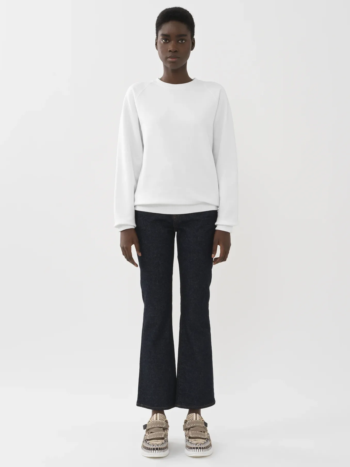 Tops Et Blouses-Chloé Sweat Col Rond Blanc