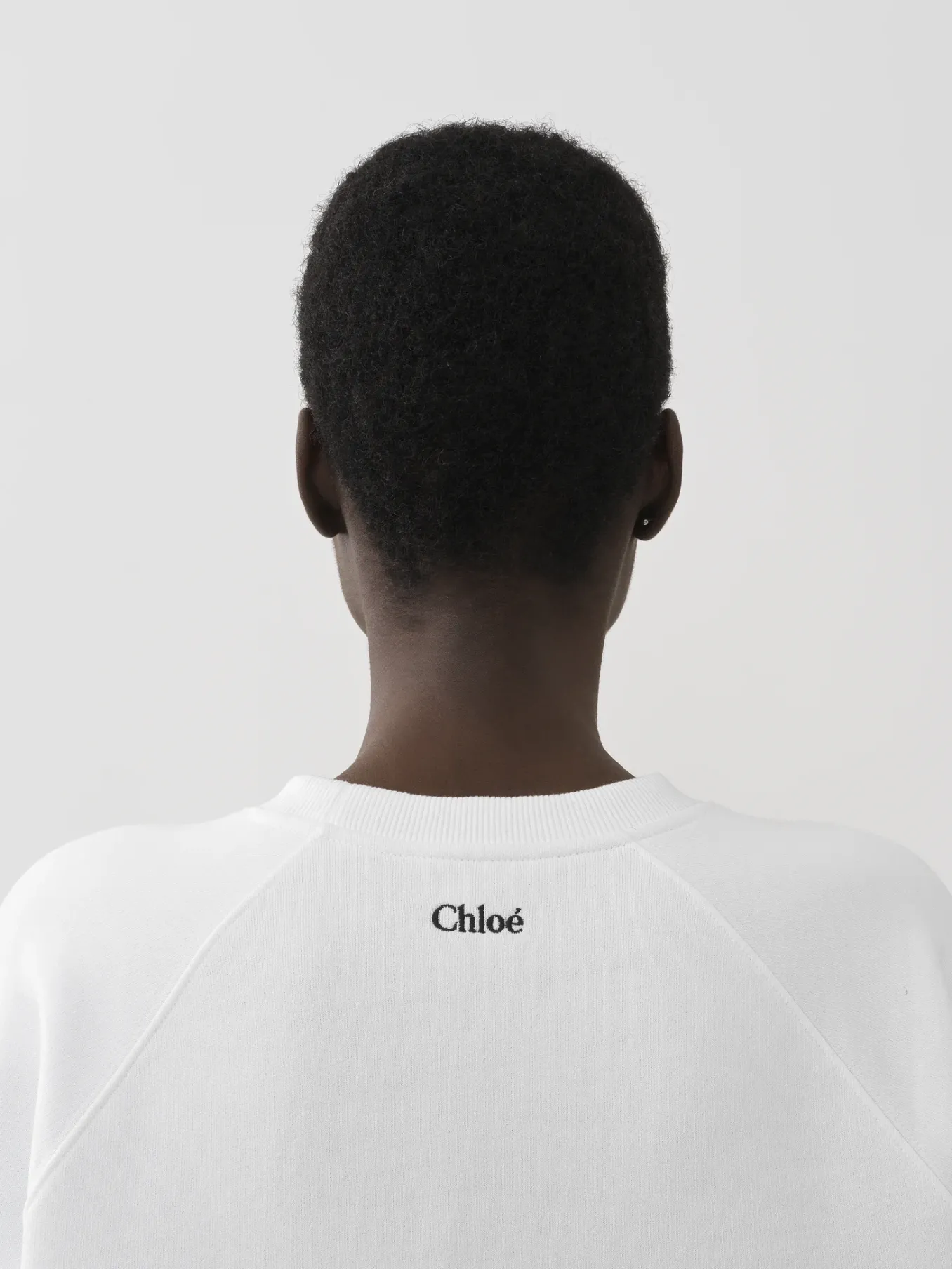 Tops Et Blouses-Chloé Sweat Col Rond Blanc