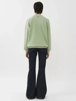 Tops Et Blouses-Chloé Sweat Col Rond Limpid Green