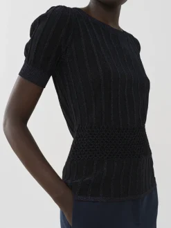 Vêtements-Chloé Top A Smocks Ink Navy
