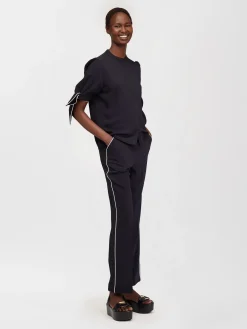 Vêtements-Chloé Top Boutonne Manches Nouees Ink Navy