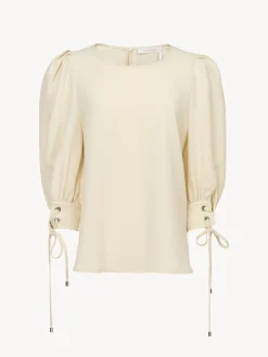 Vêtements-Chloé Top Col Rond Milk