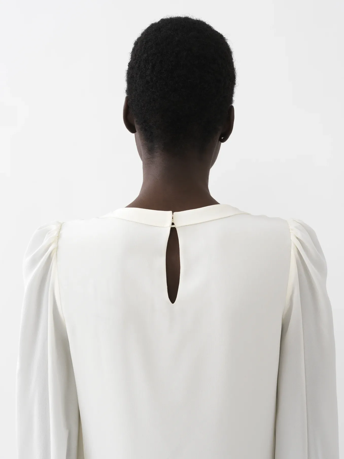 Tops Et Blouses-Chloé Top Col Rond Manches Nouees Buttercream
