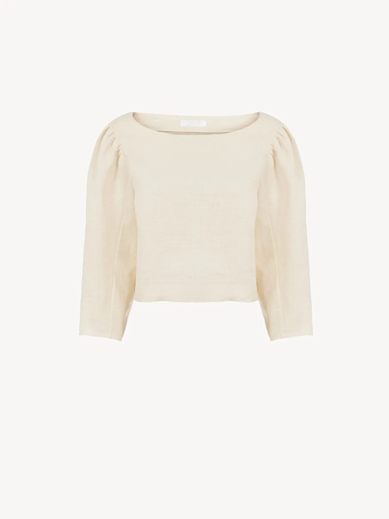 Tops Et Blouses-Chloé Top Court Encolure Bateau Coconut Milk