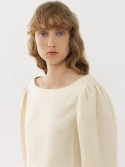 Tops Et Blouses-Chloé Top Court Encolure Bateau Coconut Milk