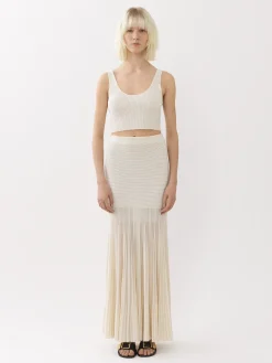 Tops Et Blouses-Chloé Top Court Sans Manches Iconic Milk