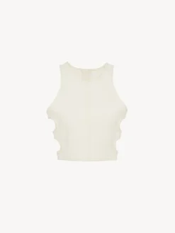 Tops Et Blouses-Chloé Top Court Sans Manches Iconic Milk