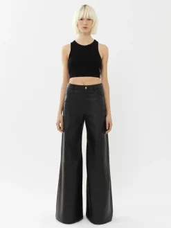 Tops Et Blouses-Chloé Top Court Sans Manches Noir