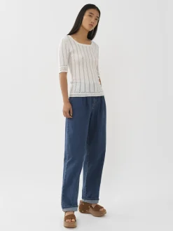 Vêtements-Chloé Top Encolure Degagee Cloudy White