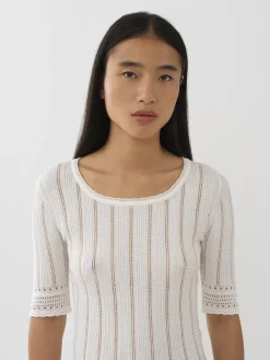 Vêtements-Chloé Top Encolure Degagee Cloudy White