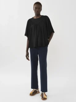 Vêtements-Chloé Top Fronce Noir