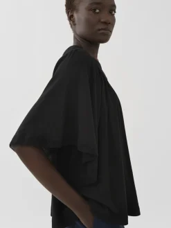 Vêtements-Chloé Top Fronce Noir