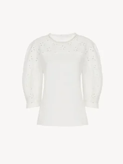 Tops Et Blouses-Chloé Top Manches Ballon Iconic Milk