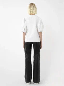 Tops Et Blouses-Chloé Top Manches Ballon Blanc