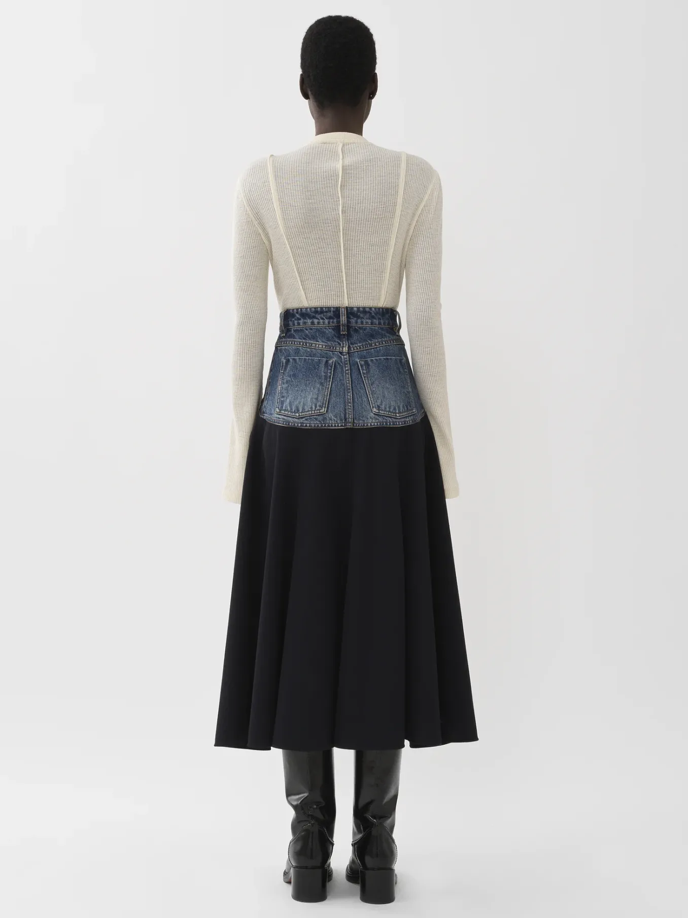 Tops Et Blouses-Chloé Top Manches Trompette Eden White
